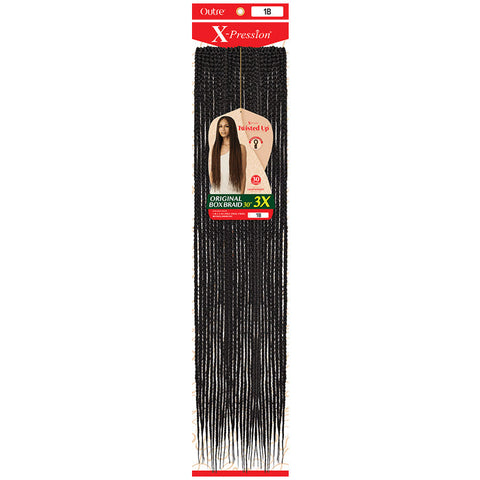 Outre X-Pression Twisted Up Crochet Loop Braid - ORIGINAL BOX BRAID 3X (18"/24"/30") Outre X-Pression Twisted Up Crochet Loop Braid - ORIGINAL BOX BRAID 3X (18"/24"/30")