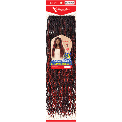 Outre X-Pression Twisted Up Crochet Loop Braid - ORIGINAL BOHO GODDESS LOCS 24" 3X Outre X-Pression Twisted Up Crochet Loop Braid - ORIGINAL BOHO GODDESS LOCS 24" 3X