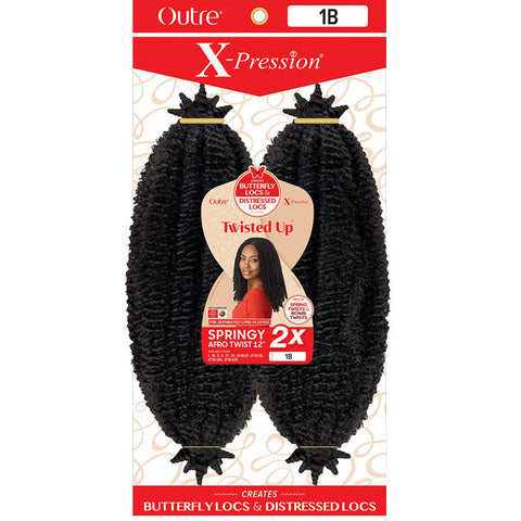 Outre X-Pression Twisted Up Crochet Braid - SPRINGY AFRO TWIST 12" Outre X-Pression Twisted Up Crochet Braid - SPRINGY AFRO TWIST 12"