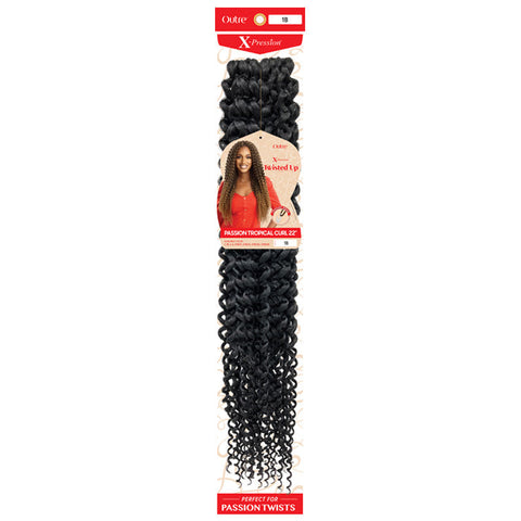 Outre X Pression Twisted Up Crochet Braid - PASSION TROPICAL CURL 22" Outre X Pression Twisted Up Crochet Braid - PASSION TROPICAL CURL 22"
