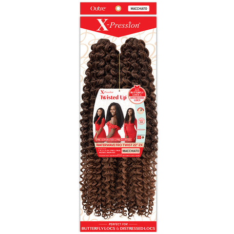 Outre X-Pression Twisted Up Crochet Braid - WATERWAVE FRO TWIST 22" 2X Outre X-Pression Twisted Up Crochet Braid - WATERWAVE FRO TWIST 22" 2X