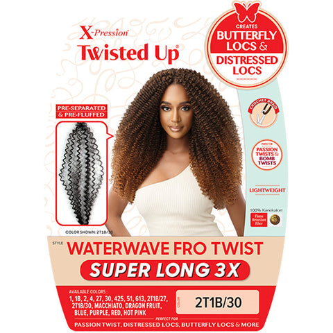 Outre X Pression Twisted Up Waterwave Fro Twist Braid - SUPER LONG 3X Outre X Pression Twisted Up Waterwave Fro Twist Braid - SUPER LONG 3X