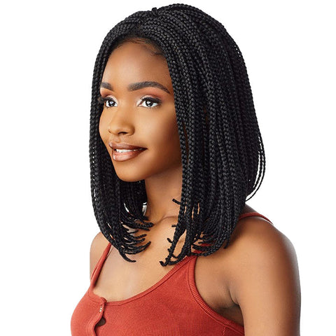 Sensationnel Cloud 9 Swiss Lace Hand-Braided 4x4 Lace Front Wig - BOX BRAID BOB Sensationnel Cloud 9 Swiss Lace Hand-Braided 4x4 Lace Front Wig - BOX BRAID BOB