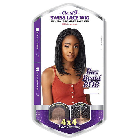 Sensationnel Cloud 9 Swiss Lace Hand-Braided 4x4 Lace Front Wig - BOX BRAID BOB Sensationnel Cloud 9 Swiss Lace Hand-Braided 4x4 Lace Front Wig - BOX BRAID BOB