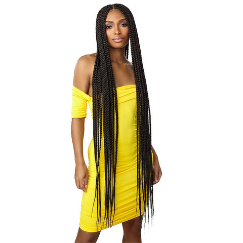 Sensationnel Cloud9 Synthetic 4x4 HD Lace Braided Wig - BOX BRAID X LARGE 50" Sensationnel Cloud9 Synthetic 4x4 HD Lace Braided Wig - BOX BRAID X LARGE 50"