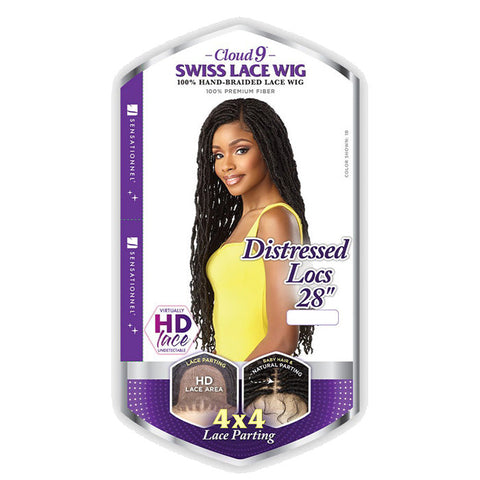 Sensationnel Cloud 9 4X4 Synthetic Braided Swiss Lace Wig - DISTRESSED LOCS 28" Sensationnel Cloud 9 4X4 Synthetic Braided Swiss Lace Wig - DISTRESSED LOCS 28"