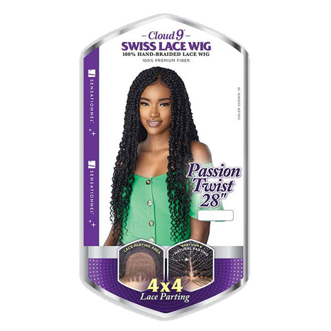 Sensationnel Cloud 9 Swiss Lace 100% Hand-Braided 4x4 Lace Part Wig - PASSION TWIST 28" Sensationnel Cloud 9 Swiss Lace 100% Hand-Braided 4x4 Lace Part Wig - PASSION TWIST 28"