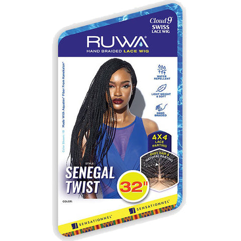 Sensationnel Cloud 9 Ruwa Swiss 4x4 Hand-Braided Lace Front Wig - SENEGAL TWIST 32" Sensationnel Cloud 9 Ruwa Swiss 4x4 Hand-Braided Lace Front Wig - SENEGAL TWIST 32"