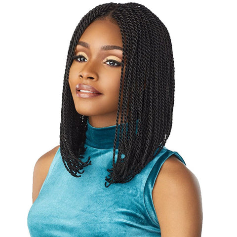 Sensationnel Cloud 9 Swiss Lace Hand-Braided 4x4 Lace Part Wig - SENEGAL TWIST BOB Sensationnel Cloud 9 Swiss Lace Hand-Braided 4x4 Lace Part Wig - SENEGAL TWIST BOB