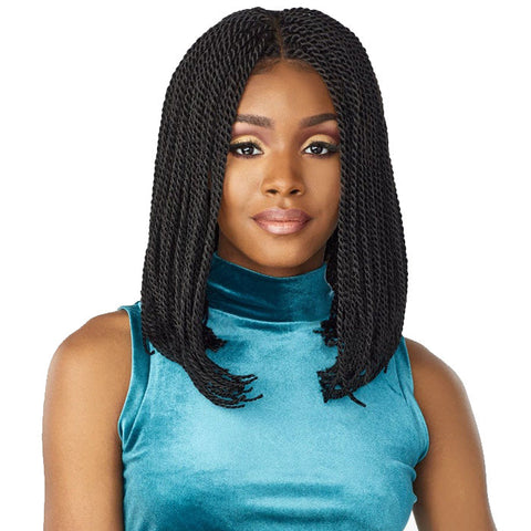 Sensationnel Cloud 9 Swiss Lace Hand-Braided 4x4 Lace Part Wig - SENEGAL TWIST BOB Sensationnel Cloud 9 Swiss Lace Hand-Braided 4x4 Lace Part Wig - SENEGAL TWIST BOB