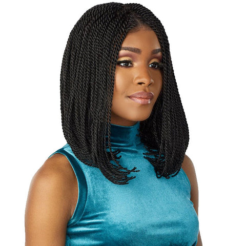 Sensationnel Cloud 9 Swiss Lace Hand-Braided 4x4 Lace Part Wig - SENEGAL TWIST BOB Sensationnel Cloud 9 Swiss Lace Hand-Braided 4x4 Lace Part Wig - SENEGAL TWIST BOB