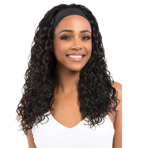 Bobbi Boss Active 100% Human Hair Headband Wig - MH1421 HB DEEP WAVE Bobbi Boss Active 100% Human Hair Headband Wig - MH1421 HB DEEP WAVE