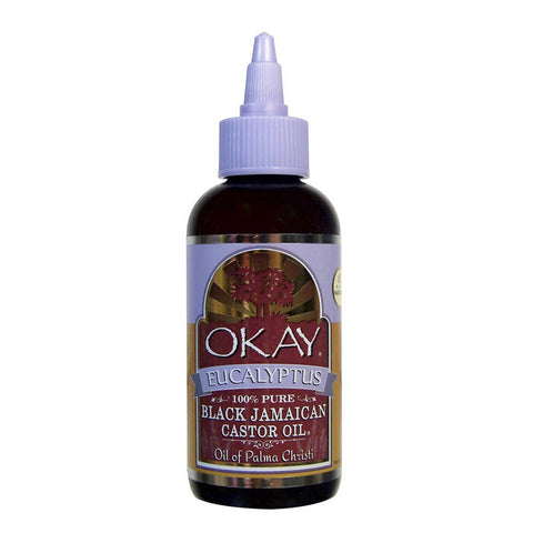 Okay 100% Pure Eucalyptus Black Jamaican Castor Oil 4 oz Okay 100% Pure Eucalyptus Black Jamaican Castor Oil 4 oz