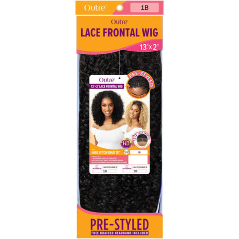 Outre Pre-Styled 13x2 HD Lace Frontal Wig - HALO STITCH BRAID 18" Outre Pre-Styled 13x2 HD Lace Frontal Wig - HALO STITCH BRAID 18"