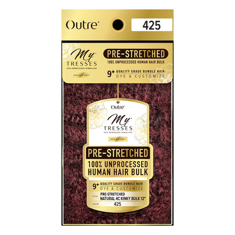 Outre Mytresses Gold Label 100% Human Hair Braid - PRE-STRETCHED NATURAL 4C KINKY BULK 12 Outre Mytresses Gold Label 100% Human Hair Braid - PRE-STRETCHED NATURAL 4C KINKY BULK 12