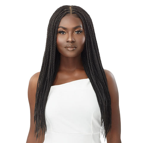 Outre Pre-Braided HD 13X4 Box Braids HD Lace Front Wig - KNOTLESS SQUARE PART BRAIDS 26" Outre Pre-Braided HD 13X4 Box Braids HD Lace Front Wig - KNOTLESS SQUARE PART BRAIDS 26"