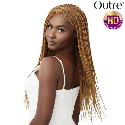 Outre Pre-Braided HD 13X4 Box Braids HD Lace Front Wig - KNOTLESS SQUARE PART BRAIDS 26" Outre Pre-Braided HD 13X4 Box Braids HD Lace Front Wig - KNOTLESS SQUARE PART BRAIDS 26"