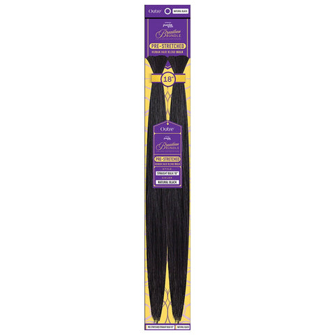 OUTRE PURPLE PACK BRAZILIAN BUNDLE 100% HUMAN HAIR BLEND BRAID - PRE STRETCHED STRAIGHT BULK OUTRE PURPLE PACK BRAZILIAN BUNDLE 100% HUMAN HAIR BLEND BRAID - PRE STRETCHED STRAIGHT BULK