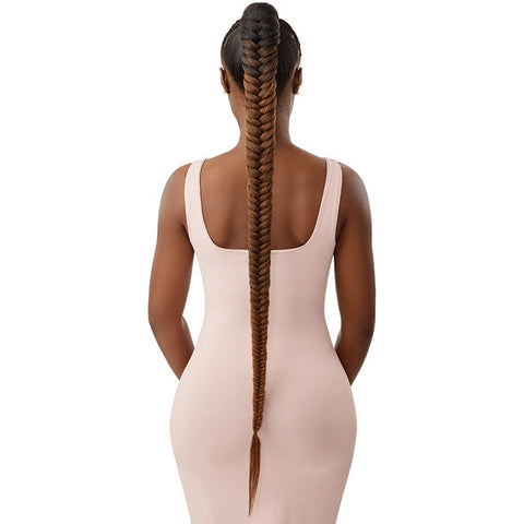 OUTRE PRETTY QUICK WRAP PONY - NATURAL BRAIDED FISHTAIL 42" OUTRE PRETTY QUICK WRAP PONY - NATURAL BRAIDED FISHTAIL 42"