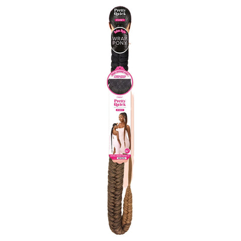 OUTRE PRETTY QUICK WRAP PONY - NATURAL BRAIDED FISHTAIL 42" OUTRE PRETTY QUICK WRAP PONY - NATURAL BRAIDED FISHTAIL 42"