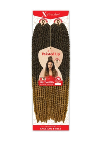 Outre Synthetic X-Pression Twisted Up Crochet Braid - PRE TWISTED PASSION TWIST18" Outre Synthetic X-Pression Twisted Up Crochet Braid - PRE TWISTED PASSION TWIST18"