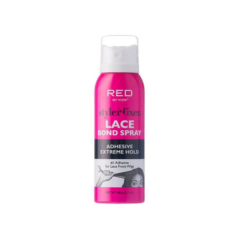 RED by Kiss Styler Fixer Lace Bond Spray 2oz - Adhesive Extreme Hold RED by Kiss Styler Fixer Lace Bond Spray 2oz - Adhesive Extreme Hold