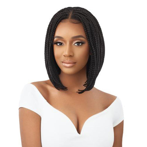 Outre Pre Braided 4X4 HD Lace Front Wig - BOX BRAID BOB 12" Outre Pre Braided 4X4 HD Lace Front Wig - BOX BRAID BOB 12"