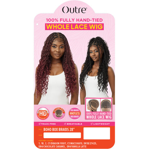 Outre Whole Lace Wig Glueless Pre-Braided Knotless HD Lace Wig - BOHO BOX BRAIDS 28" Outre Whole Lace Wig Glueless Pre-Braided Knotless HD Lace Wig - BOHO BOX BRAIDS 28"