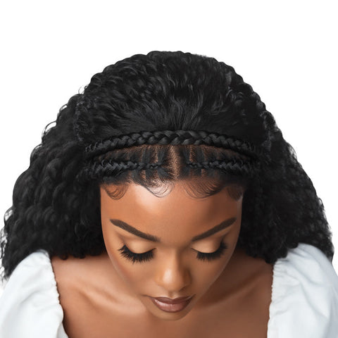 Outre Pre-Styled Glueless 13X2 HD Lace Frontal Wig - HALO STITCH BRAID 26" Outre Pre-Styled Glueless 13X2 HD Lace Frontal Wig - HALO STITCH BRAID 26"