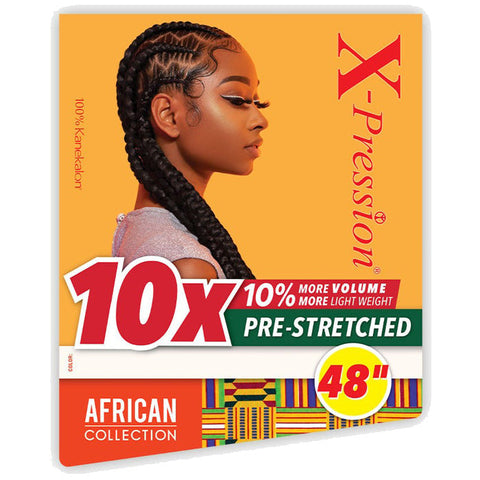 Sensationnel X-Pression Braiding Hair Bulk - 10X PRE-STRETCHED BRAID 48" Sensationnel X-Pression Braiding Hair Bulk - 10X PRE-STRETCHED BRAID 48"