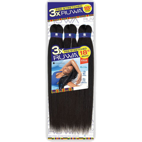 Sensationnel Ruwa Braid - 3X PRE STRETCHED 18" Sensationnel Ruwa Braid - 3X PRE STRETCHED 18"