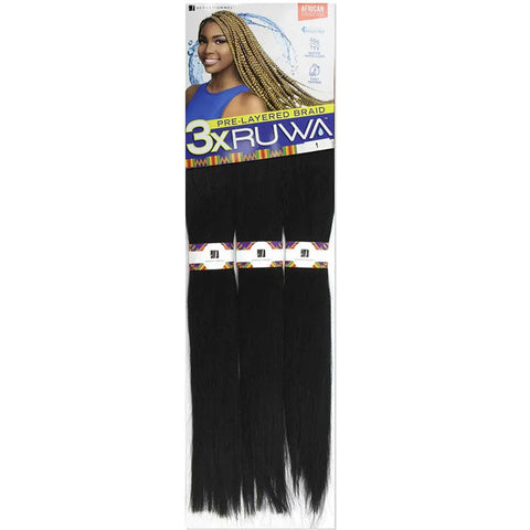 Sensationnel Ruwa - 3X PRE-STRETCHED BRAID 24" Sensationnel Ruwa - 3X PRE-STRETCHED BRAID 24"