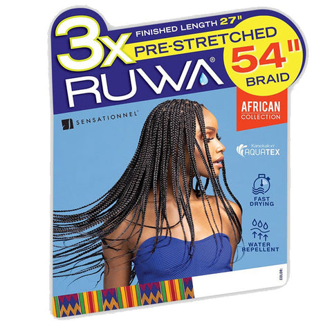 Sensationnel Ruwa X-Pression Braids - 3X PRE-STRETCHED BRAID 54" Sensationnel Ruwa X-Pression Braids - 3X PRE-STRETCHED BRAID 54"