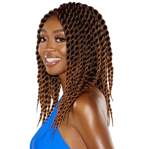 Sensationnel Ruwa Crochet Pre-Looped Braids - 3X SENEGAL TWIST 14" Sensationnel Ruwa Crochet Pre-Looped Braids - 3X SENEGAL TWIST 14"