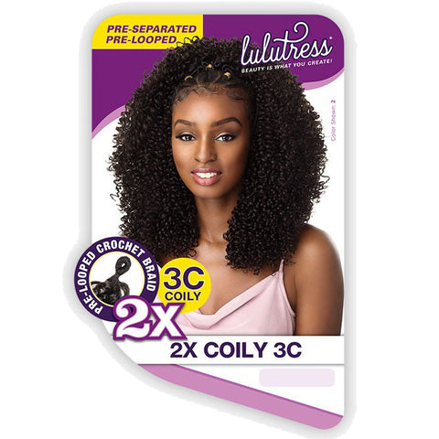 Sensationnel Lulutress Pre-Separated Pre-Looped Crochet Braid - 2X COILY 3C Sensationnel Lulutress Pre-Separated Pre-Looped Crochet Braid - 2X COILY 3C
