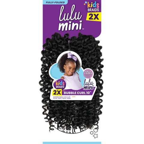 Sensationnel Lulu Mini Kids 2X Crochet Braid - BUBBLE CURL 10" Sensationnel Lulu Mini Kids 2X Crochet Braid - BUBBLE CURL 10"