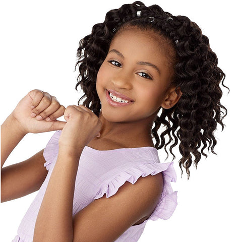 Sensationnel Kids Braids Lulu Mini Pre-looped Crochet Braids - 2X BRAID OUT 8 Sensationnel Kids Braids Lulu Mini Pre-looped Crochet Braids - 2X BRAID OUT 8