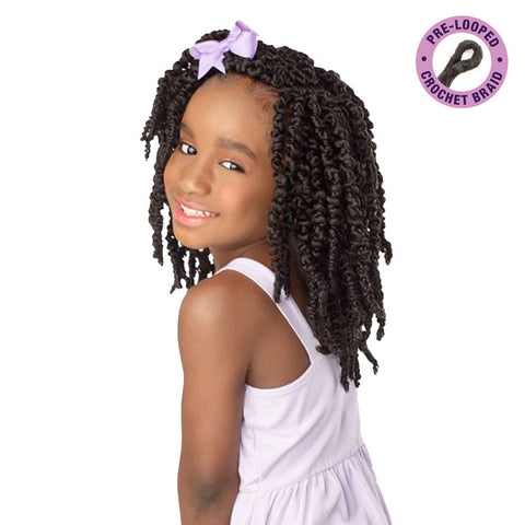 Sensationnel Lulu Mini Kids Pre-Looped Crochet Braid - CANDY TWIST 8" 2X Sensationnel Lulu Mini Kids Pre-Looped Crochet Braid - CANDY TWIST 8" 2X