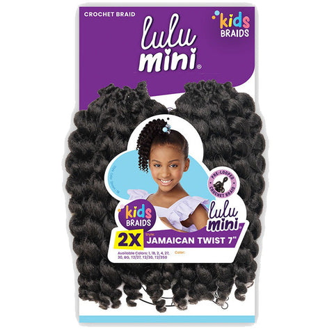 Sensationnel Kids Braids Lulu Mini Pre-looped Crochet Braids - 2X JAMAICAN TWIST 7 Sensationnel Kids Braids Lulu Mini Pre-looped Crochet Braids - 2X JAMAICAN TWIST 7