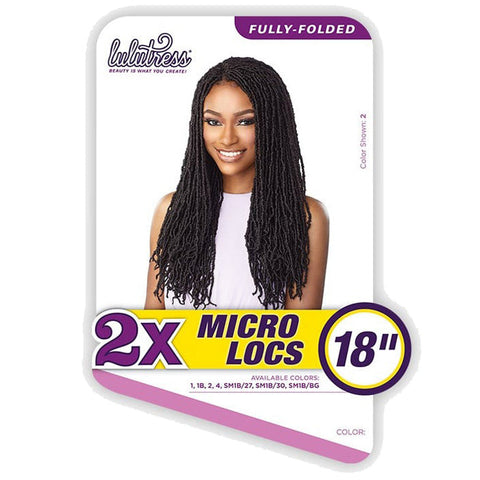 Sensationnel Lulutress Crochet Braid 2X MICRO LOCS 18" Sensationnel Lulutress Crochet Braid 2X MICRO LOCS 18"