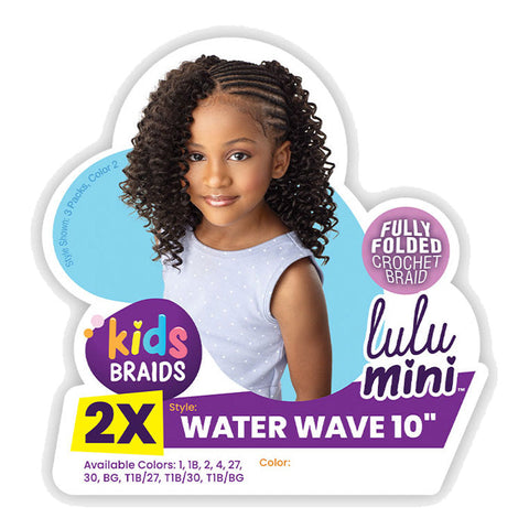 Sensationnel Lulu Mini Kids 2X Crochet Braid - WATER WAVE 10 Sensationnel Lulu Mini Kids 2X Crochet Braid - WATER WAVE 10