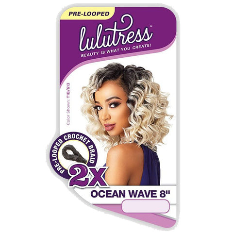 Sensationnel Lulutress Crochet Braid 2X OCEAN WAVE 8 Inch Sensationnel Lulutress Crochet Braid 2X OCEAN WAVE 8 Inch