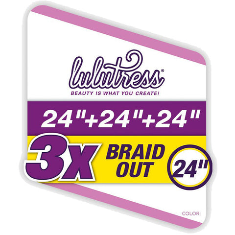 Sensationnel Lulutress Fully Folded Braid Bundle - 3X BRAID OUT 24" Sensationnel Lulutress Fully Folded Braid Bundle - 3X BRAID OUT 24"