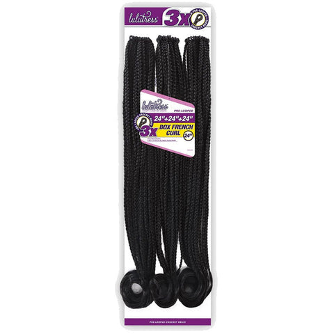 Sensationnel Lulutress Pre-Looped Crochet Braids - 3X BOX FRENCH CURL 24" Sensationnel Lulutress Pre-Looped Crochet Braids - 3X BOX FRENCH CURL 24"