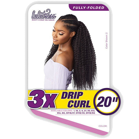 Sensationnel Lulutress Fully-Folded Crochet Braid - 3X DRIP CURL 20" Sensationnel Lulutress Fully-Folded Crochet Braid - 3X DRIP CURL 20"