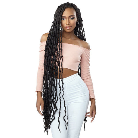 Sensationnel Lulutress Pre-Looped Crochet Braid - 3X DISTRESSED LOCS 40" Sensationnel Lulutress Pre-Looped Crochet Braid - 3X DISTRESSED LOCS 40"