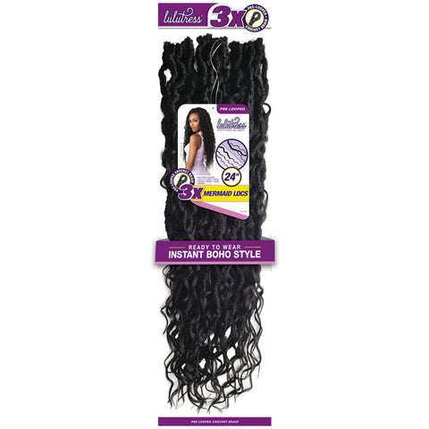Sensationnel Lulutress Pre-Looped Crochet Braid - 3X MERMAID LOCS 24" Sensationnel Lulutress Pre-Looped Crochet Braid - 3X MERMAID LOCS 24"