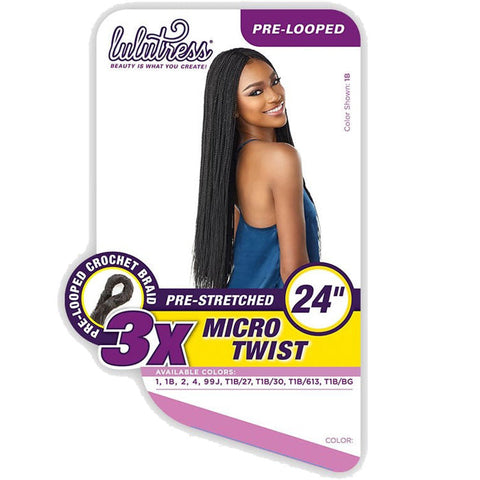 Sensationnel Synthetic Lulutress Crochet Braid - 3X MICRO TWIST 24"-30" Sensationnel Synthetic Lulutress Crochet Braid - 3X MICRO TWIST 24"-30"