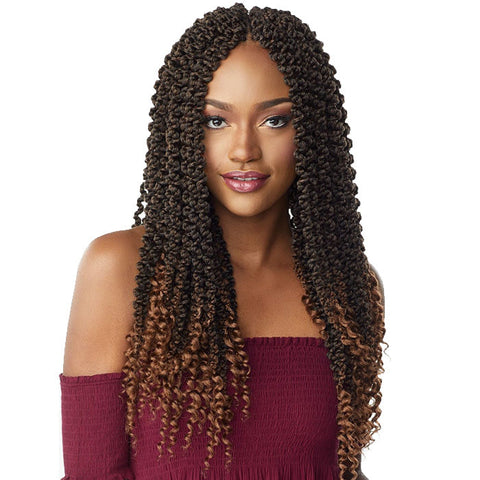 Sensationnel Lulutress Pre-Looped Pre-Stretched Crochet Braids - 3X 3D PASSION TWIST 18" Sensationnel Lulutress Pre-Looped Pre-Stretched Crochet Braids - 3X 3D PASSION TWIST 18"