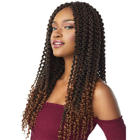 Sensationnel Lulutress Pre-Looped Pre-Stretched Crochet Braids - 3X 3D PASSION TWIST 18" Sensationnel Lulutress Pre-Looped Pre-Stretched Crochet Braids - 3X 3D PASSION TWIST 18"